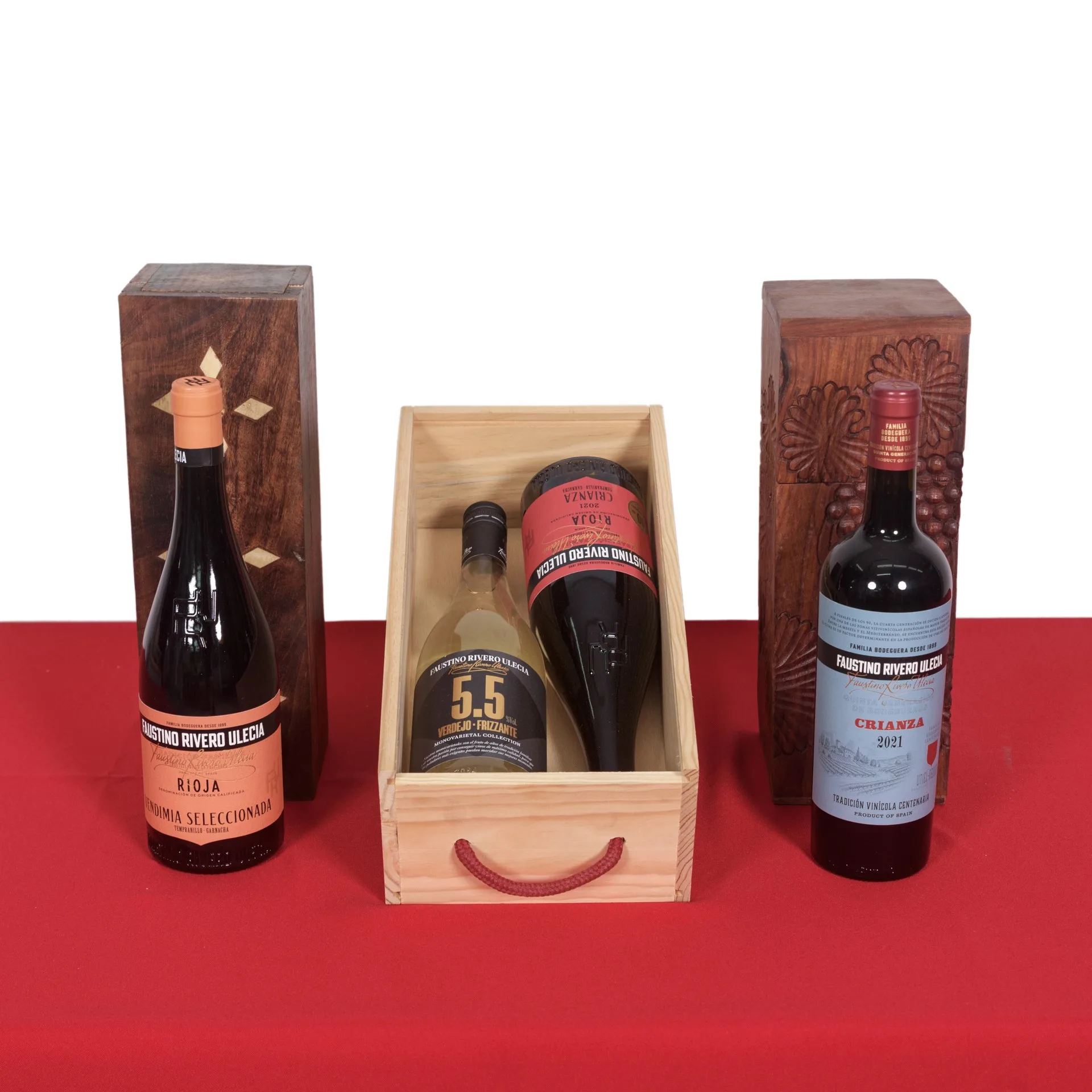CD-2134 ESTUCHE MADERA VINO 2 BOTELLAS