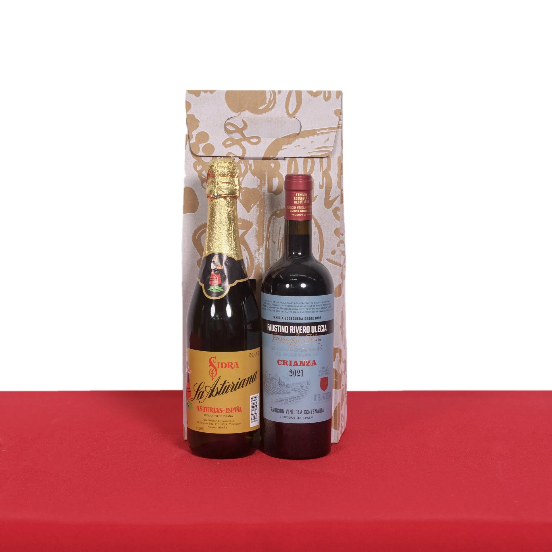 CD-2104 ESTUCHE BLANCO 2 BOTELLAS
